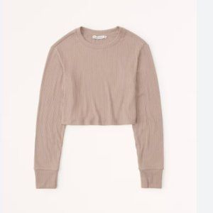 Long-Sleeve Cozy Rib Crew Top